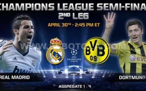  التشكيلة الرسمية لريال مدريد ودورتموند 