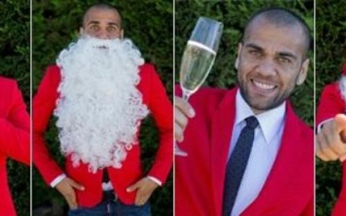 "بابا نويل" لاعب من برشلونة 