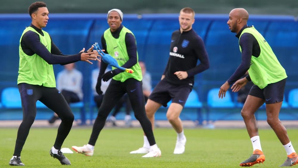 أجواء مرحة في تدريبات إنجلترا قبل لقاء كرواتيا