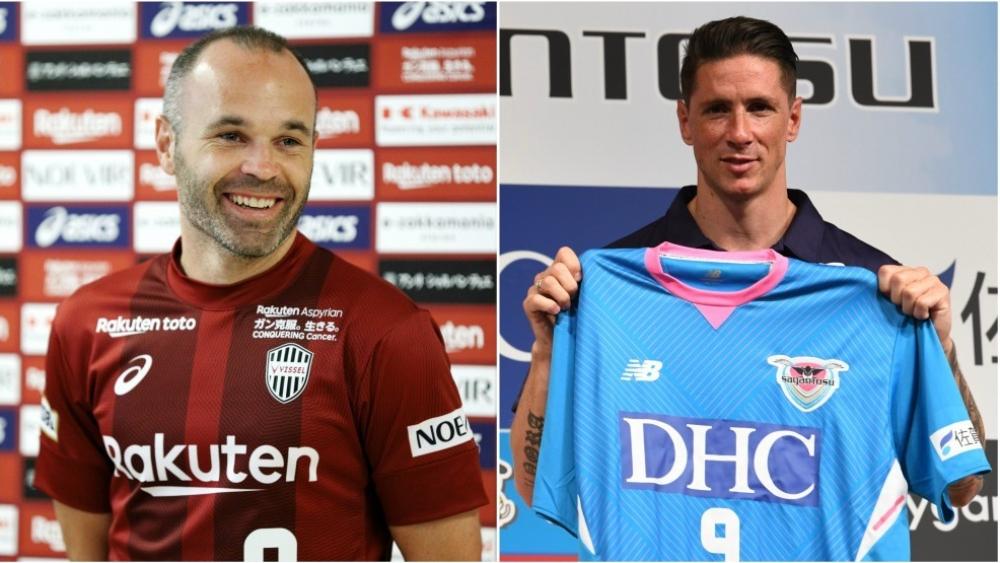 إنييستا وتوريس يشاركان لأول مرة في الدوري الياباني