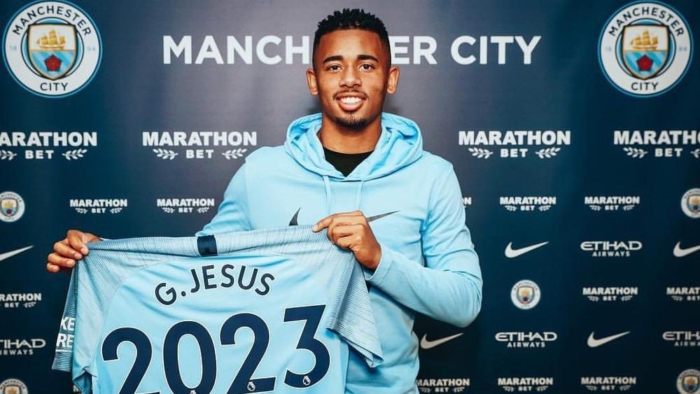 البرازيلي جيسوس مهاجماً للسيتي حتى 2023