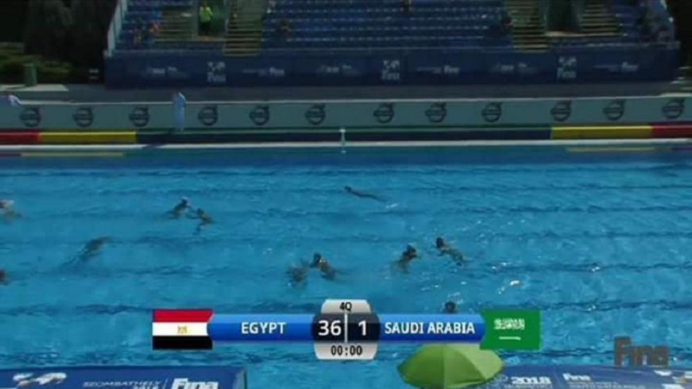 مصر تسحق السعودية في كرة الماء "36-1".. وتركي آل شيخ يتوعد المقصرين