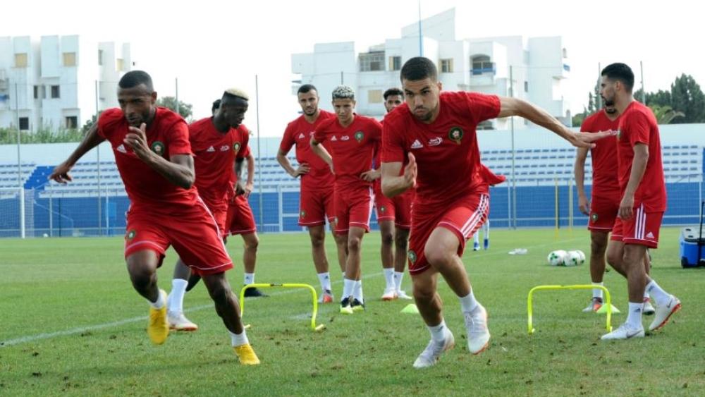 المنتخب الوطني يجري آخر حصة تدريبية  قبل مواجهة مالاوي