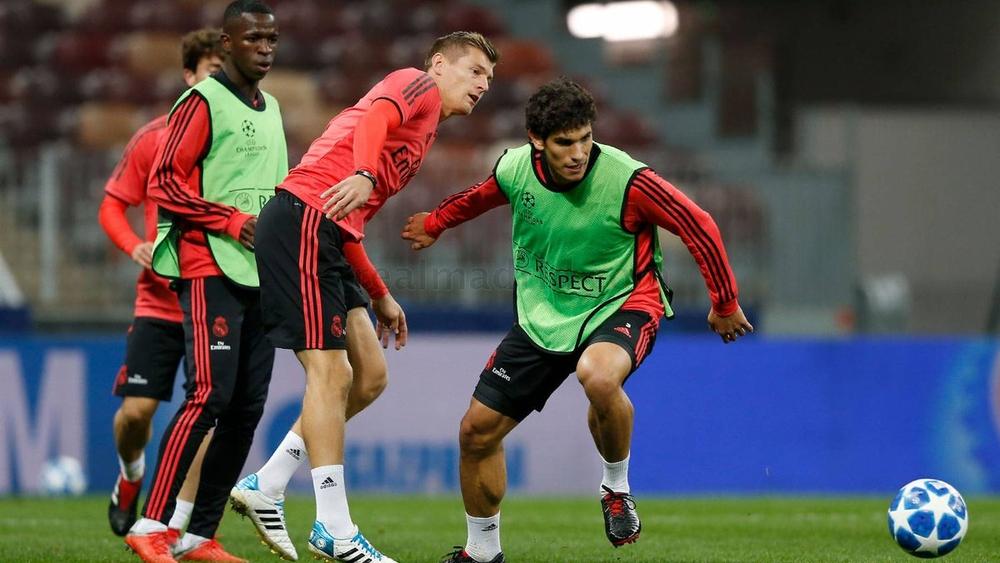 ريال مدريد يتدرب في لوجنيكي قبل لقاء سسكا موسكو