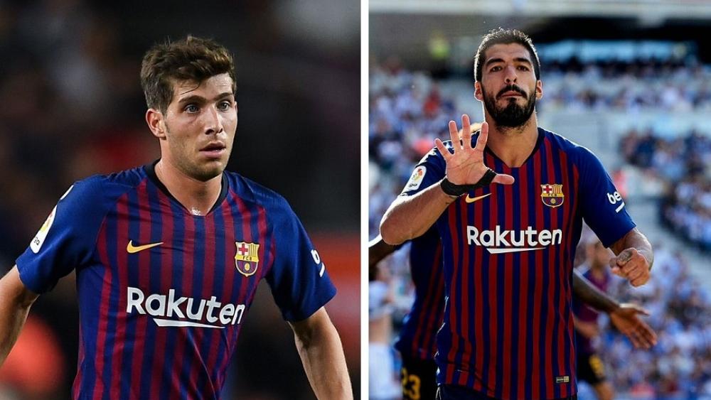 سواريز وسيرجي جاهزان لمباراة القمة أمام إشبيلية