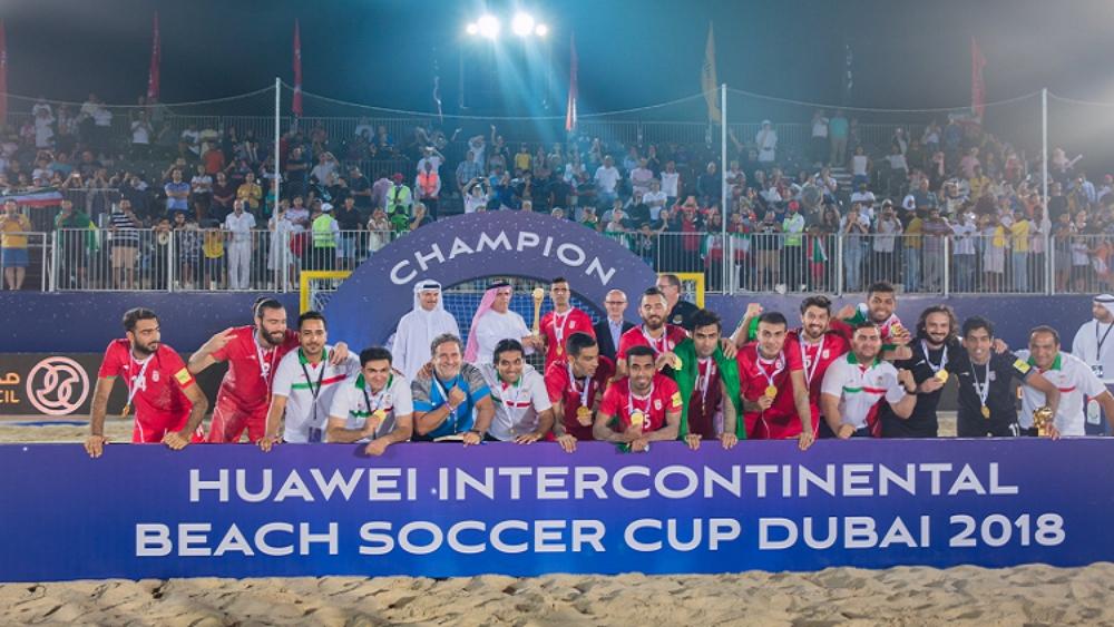 منتخب إيران بطلاً لكأس القارات للكرة الشاطئية