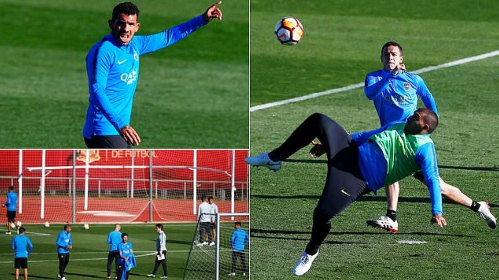 بوكا جونيورز يبدأ استعداداته للنهائي في مدريد