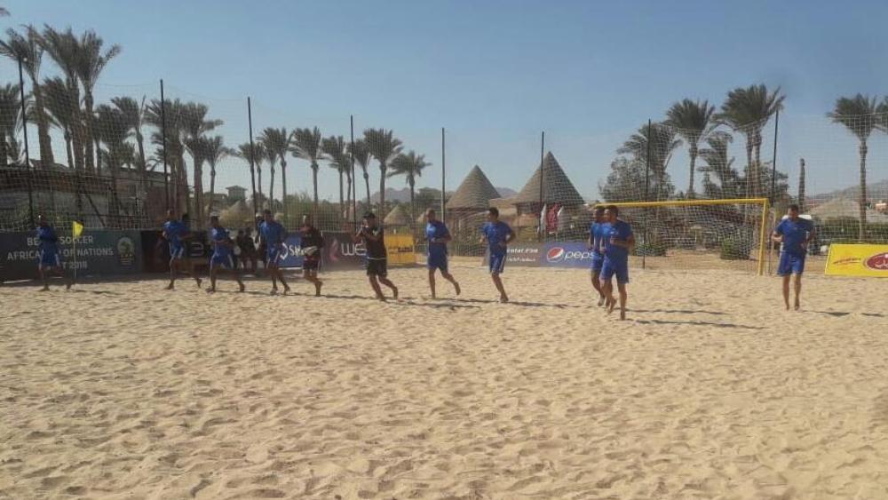 المنتخب الوطني للكرة الشاطئية يستعد لمواجهة السنغال