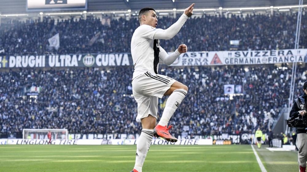 كريستيانو يضرب بقوة ويوفنتوس ينهي مرحلة الذهاب بلا خسارة