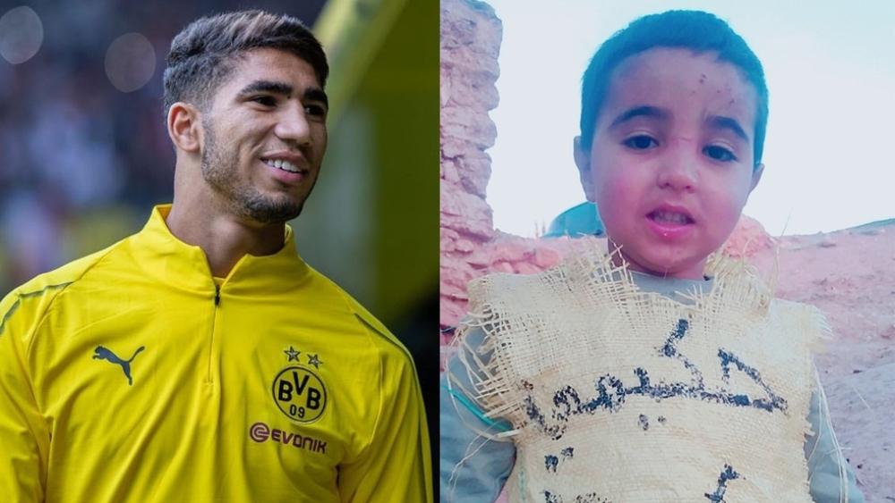 أسرة حكيمي تزور الطفل المُتيَّم به وأسرته