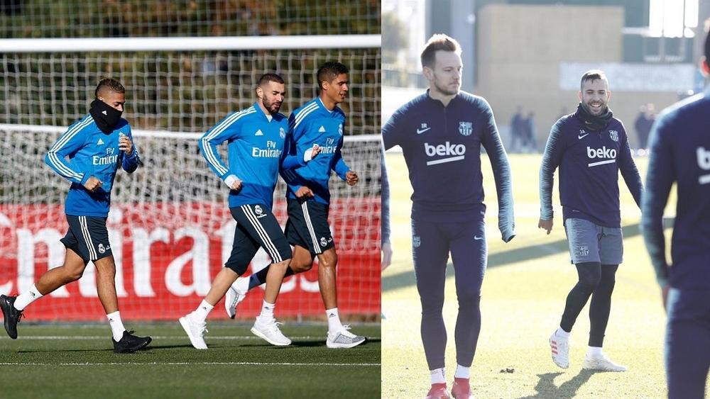برشلونة وريال مدريد يعودان للعمل بعد انقضاء العطلة الشتوية