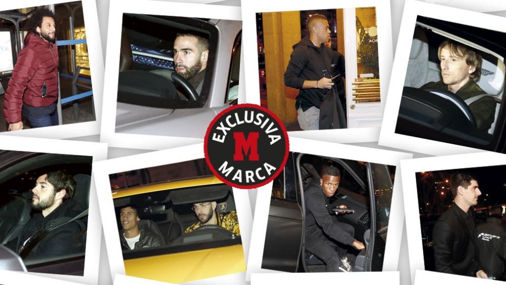 لاعبو ريال مدريد ينتعشون بوجبة عشاء