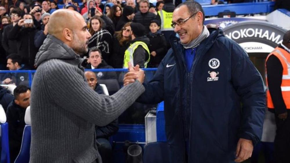 ساري يرفض مصافحة جوارديولا في لقطة مثيرة