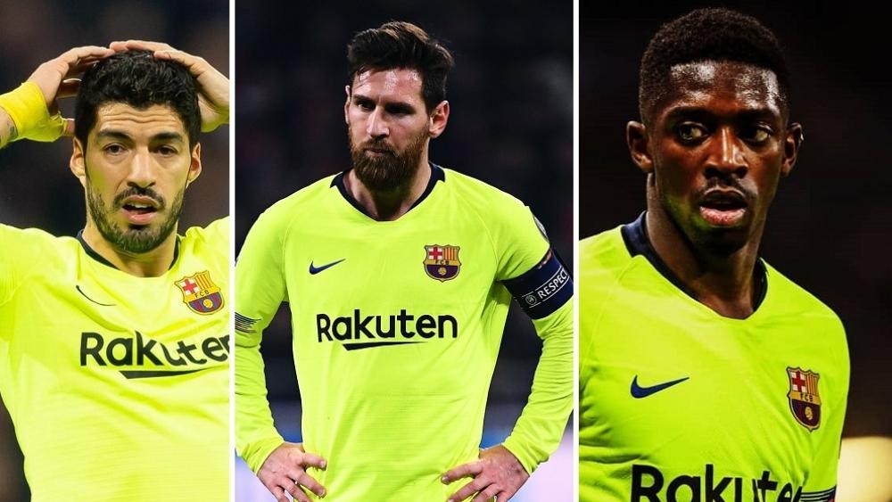 ثلاثي برشلونة 'MSD' في ليون: 50 كرة خاطئة