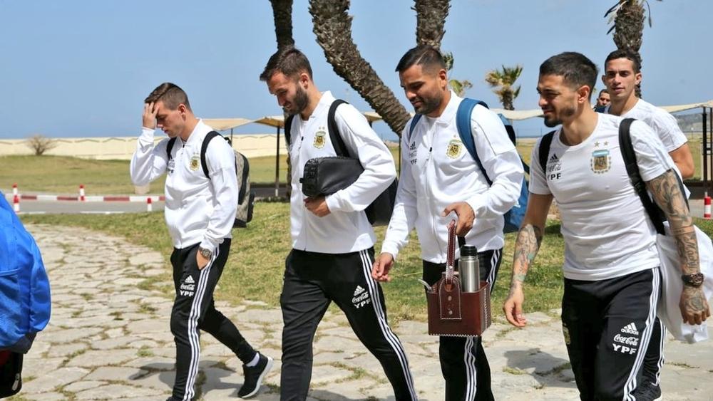 وصول منتخب الأرجنتين إلى المغرب استعدادا لمواجهة "أسود الأطلس"