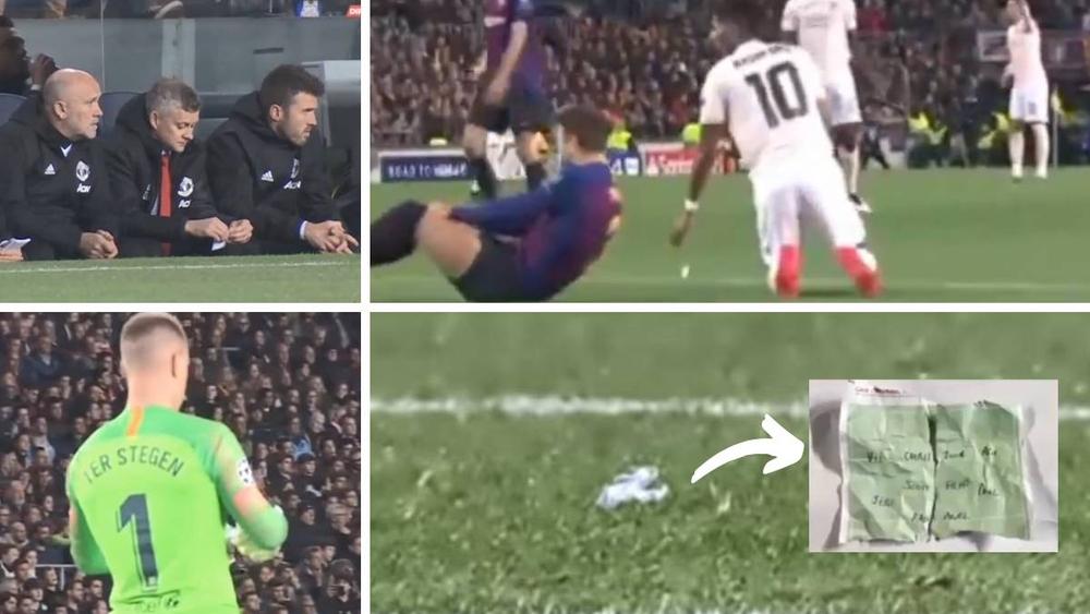 تير شتيجن سرق ملاحظات سولشاير وسرب خطة مان يونايتد