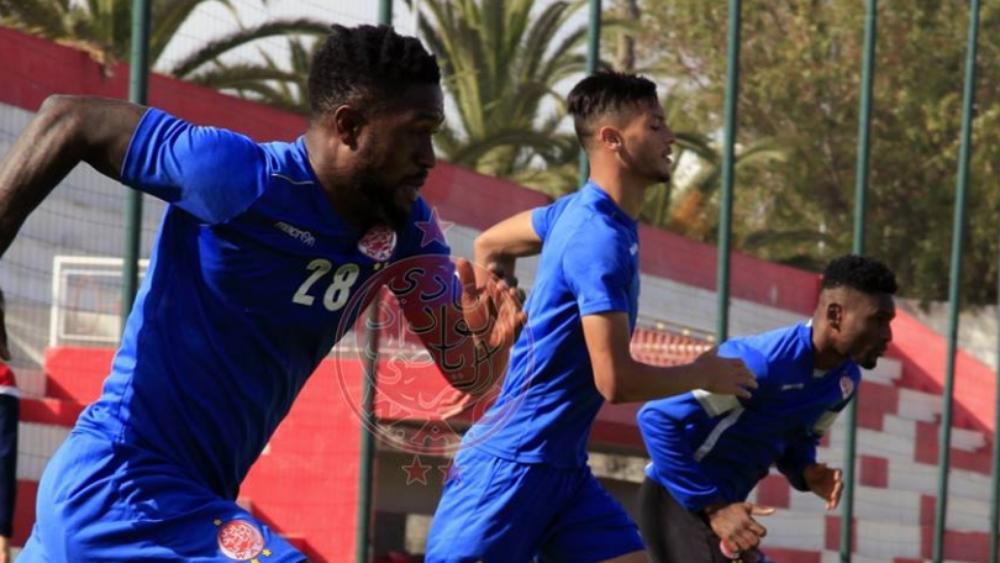 الوداد تجري حصة تدريبية خفيفة في قلب بريتوريا إستعدادا لمواجهة سان داونز