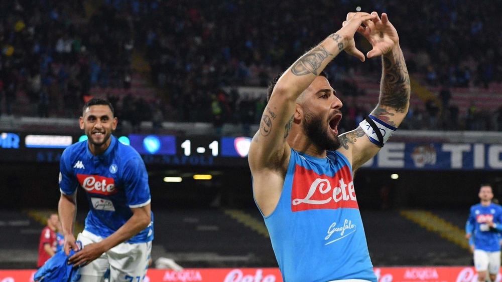 نابولي يضمن إنهاء الموسم في المركز الثاني بهدف متأخر لإنسيني