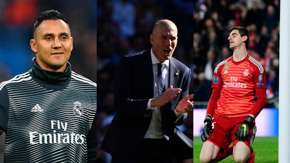 زيدان يفاجئ الجميع باختياره لخليفة نافاس ومنافس كورتوا