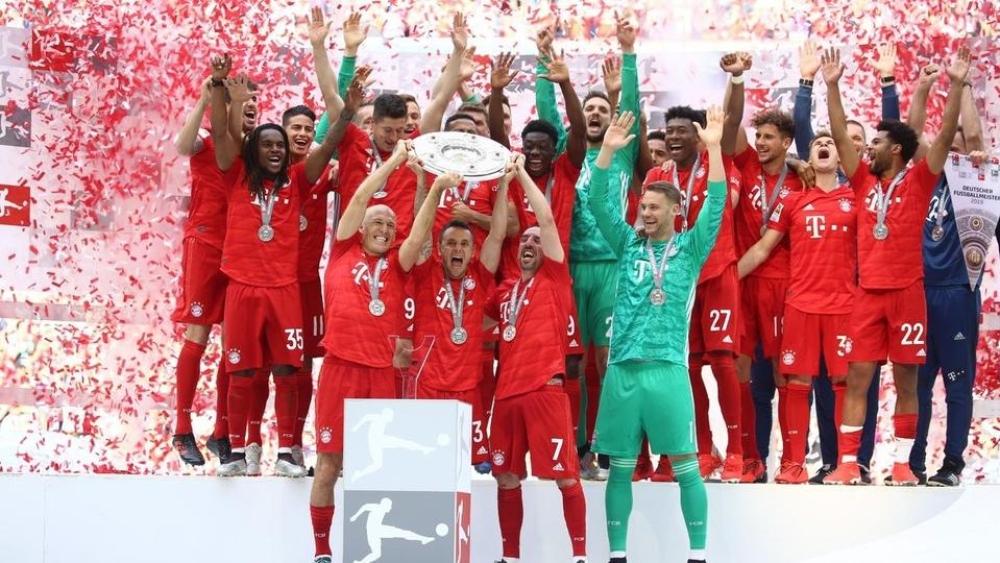 بايرن ميونخ يدك مرمى فرانكفورت ويتوج بطلاً للدوري الألماني