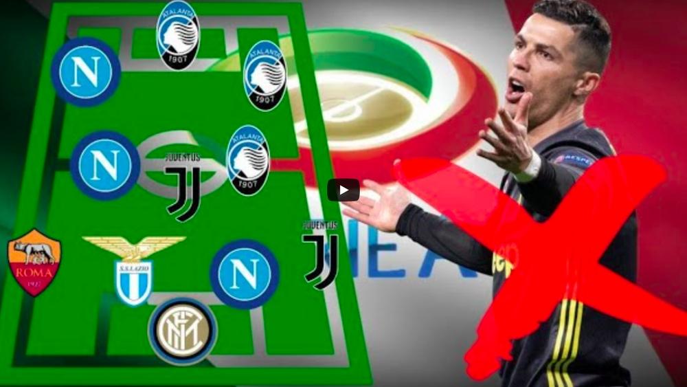 استبعاد رونالدو من التشكيلة المثالية للدوري الإيطالي