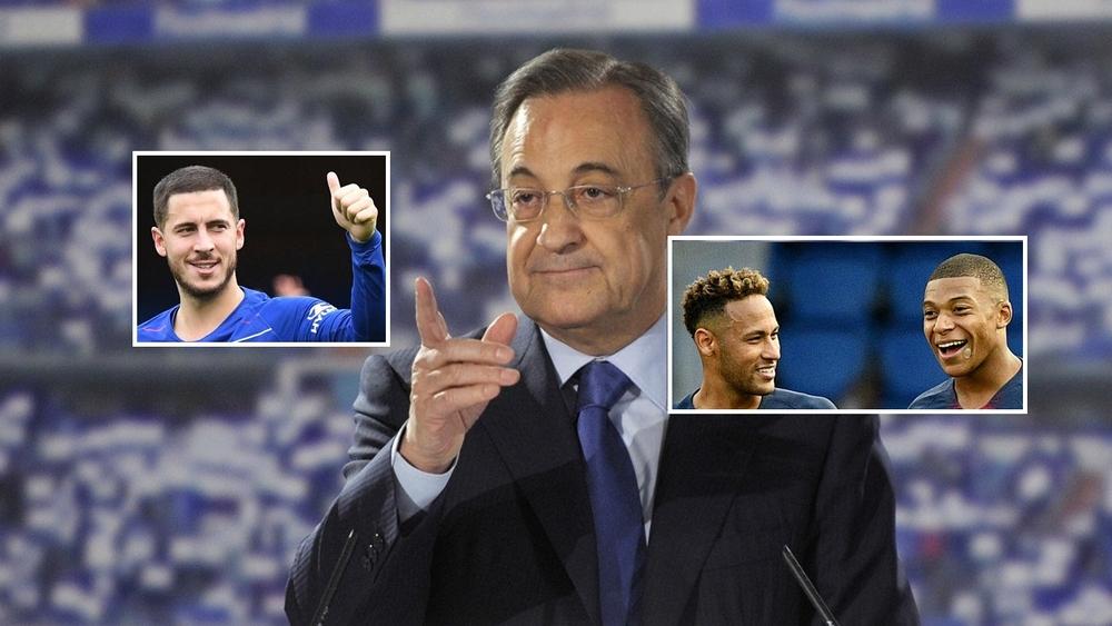 بيريز: "منذ سنوات ونحن نريد ضم هازار إلى ريال مدريد.. هذه حقيقة تفاوضنا مع مبابي ونيمار"