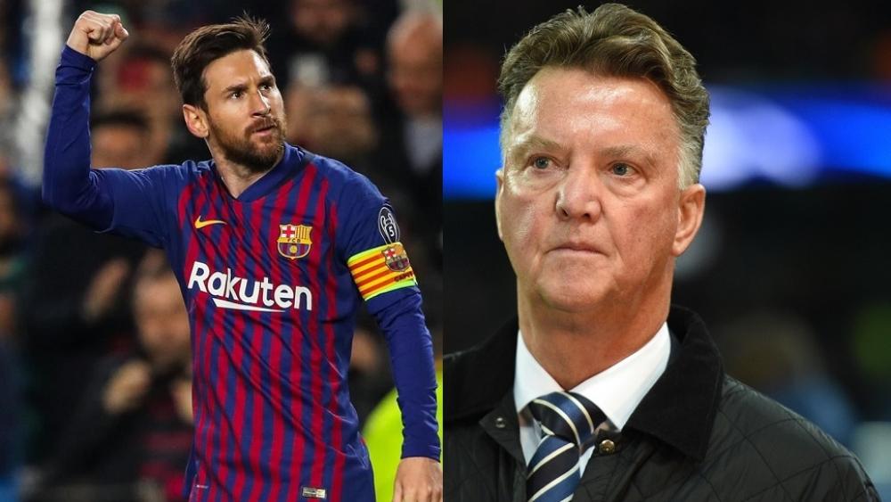 فان غال "يهاجم" ميسي ويحمله مسؤولية إخفاق برشلونة أوروبيا