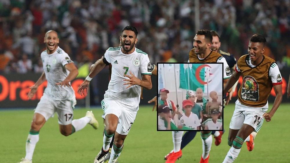 نجوم المنتخب الجزائري يردون على أطفال مصابين بالسرطان