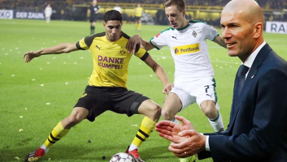 زيدان: "حكيمي سيقضي موسماً آخر في بوروسيا دورتموند"