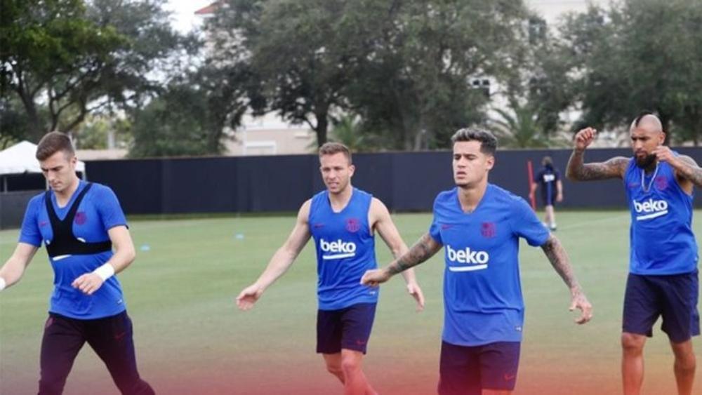 أول تدريب لبرشلونة في الولايات المتحدة شهد حضور 4 لاعبين فقط