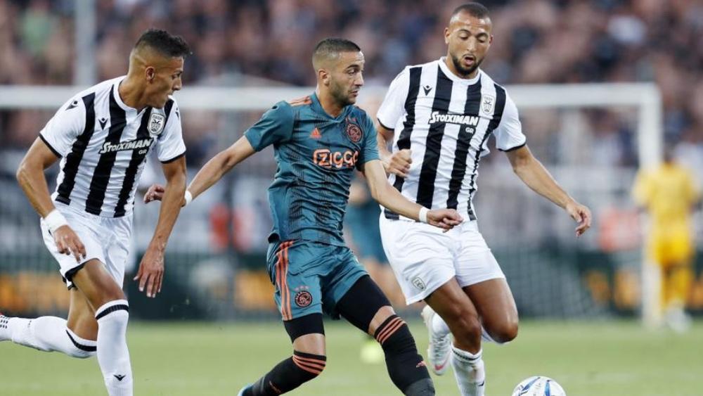 زياش ومزراوي والقادوري أساسيون في لقاء أياكس وباوك