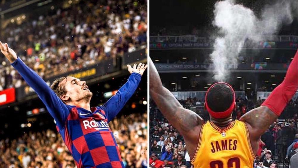 غريزمان يعترف أنه قام بـ"تقليد" ليبرون جيمس في احتفاليته بعد هدفه الثاني