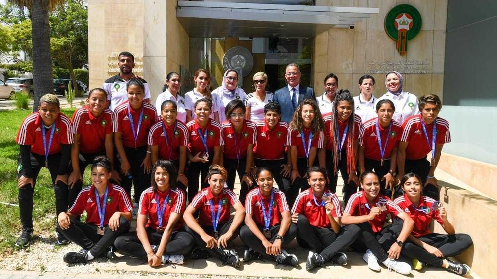 الجامعة تقيم حفل استقبال على شرف المنتخب الوطني النسوي لأقل من 20 سنة