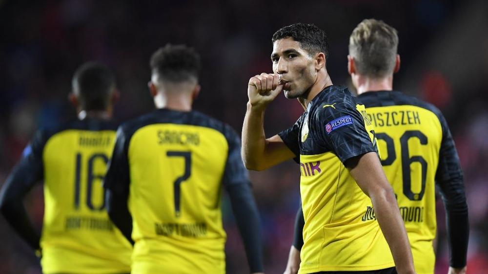 دوري الأبطال | أشرف حكيمي يسجل هدفين ويقود بوروسيا دورتموند لتصدر مجموعته "مؤقتا"