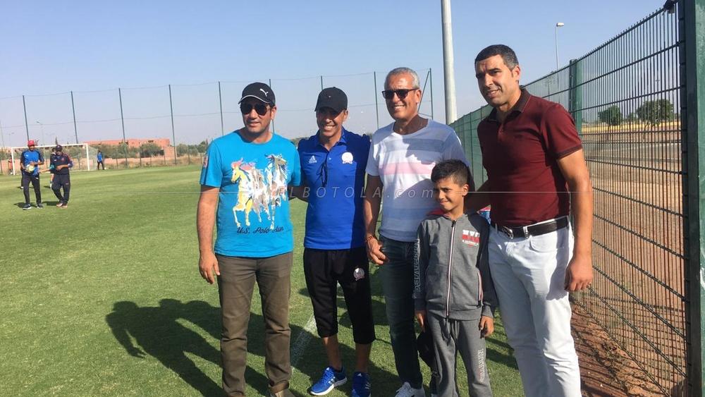 النيبت وبودربالة يزوران تداريب الكوكب المراكشي‎