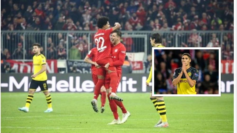 بايرن يُذِلُّ دورتموند برُباعية ساحقة في حضور المغربي حكيمي