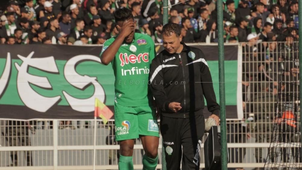 الورفلي يذرف الدموع بعد إصابته أمام يوسفية برشيد