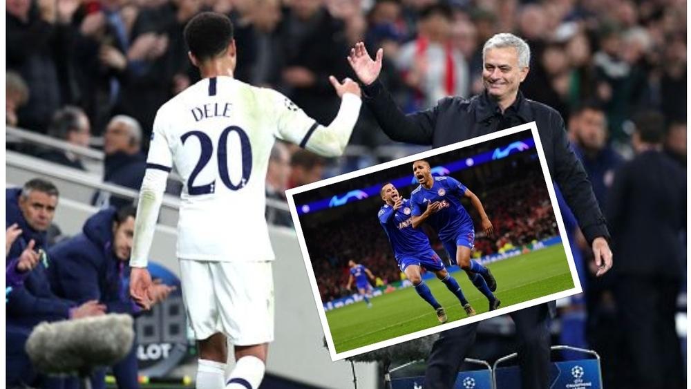 العربي يهز شباك توتنهام في مباراة خسرها أولمبياكوس بأربعة أهداف لهدفيْن