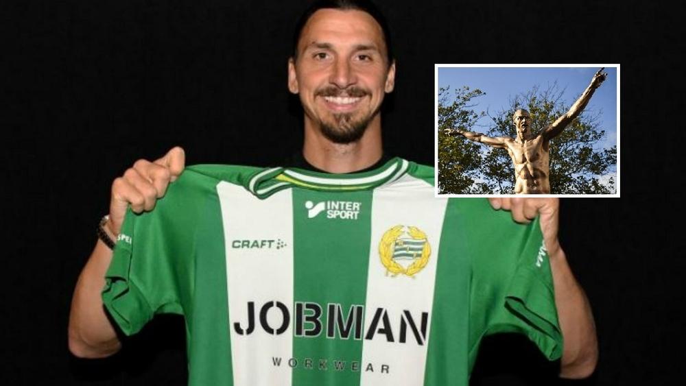 "تخريب" تمثال إبراهيموفيتش في مالمو.. لشرائه 22% من أسهم فريق في ستوكهولم