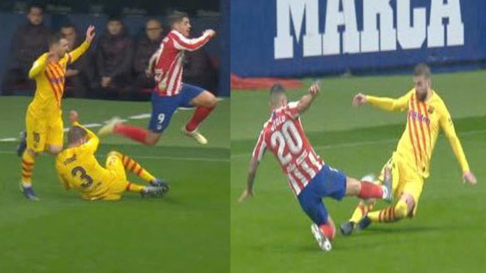 "ماركا" | كان لابد من طرد بيكيه أمام أتليتكو مدريد