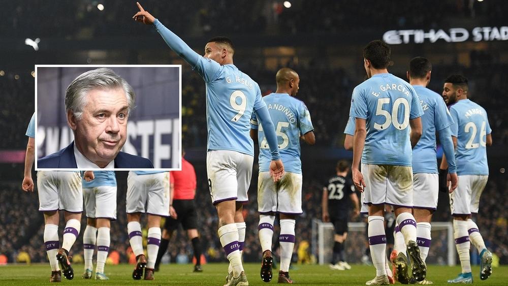 أنشيلوتي يتجرع أول هزيمة.. في سقوط إيفرتون أمام مانشستر سيتي