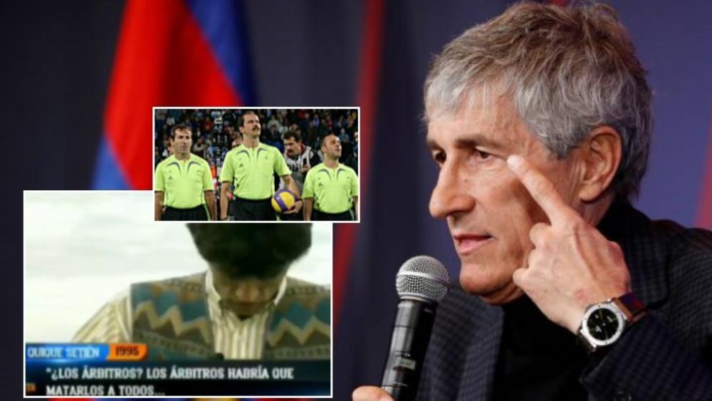 سيتيين في تصريح سابق عام 1995: "الحكام؟ علينا قتلهم جميعًا.. ووضعهم في قارب وسط أعالي البحار!"