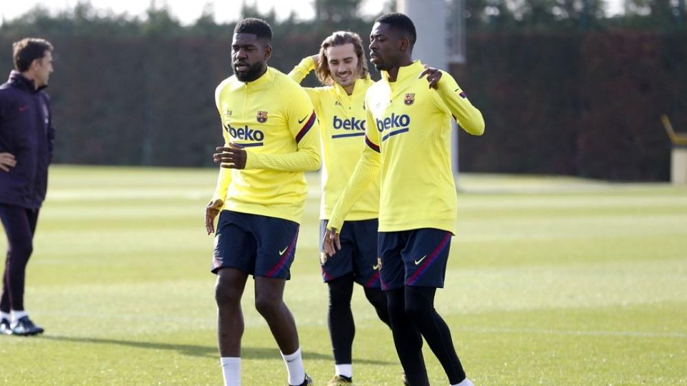 تداريب برشلونة تشهد عودة ديمبيلي.. عثمان قريب من العودة للميادين