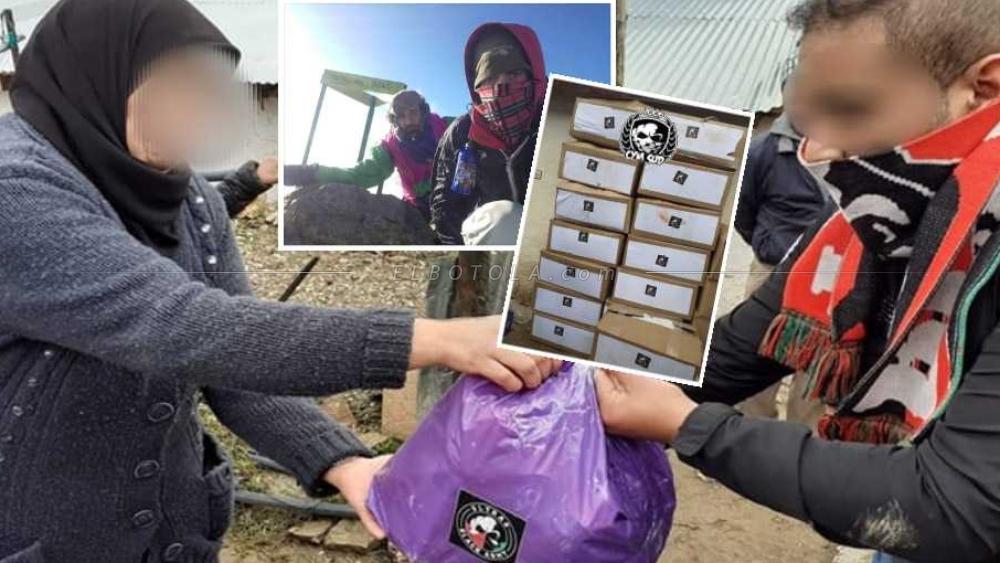 "بلاك آرمي" تنظم قافلة تحت عنوان "رد الجميل" تجاه ساكنة قرية "أزيلا" بعد إنقاذها للمشجعين العسكريين "خالد و إسماعيل" من الموت