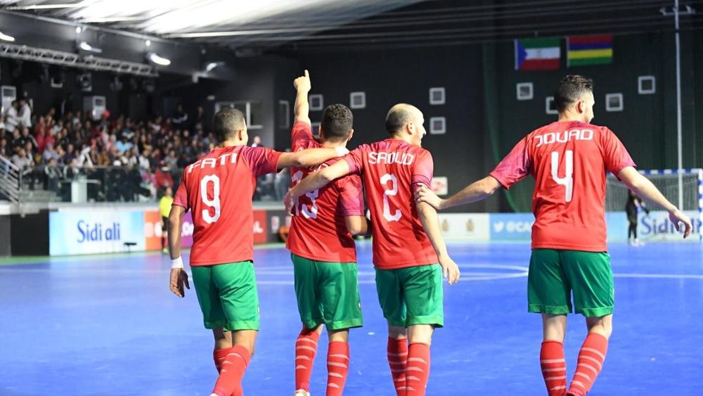 المنتخب المغربي بطلاً لكأس أفريقيا للفوتسال للمرة الثانية توالياً بعد اكتساح مصر بخماسية نظيفة