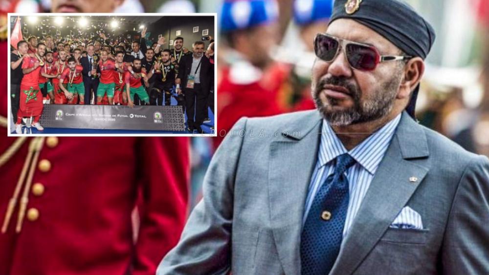 الملك محمد السادس يبعث "برقية تهنئة" لـ"أسود الفوتسال" بعد التتويج القاري