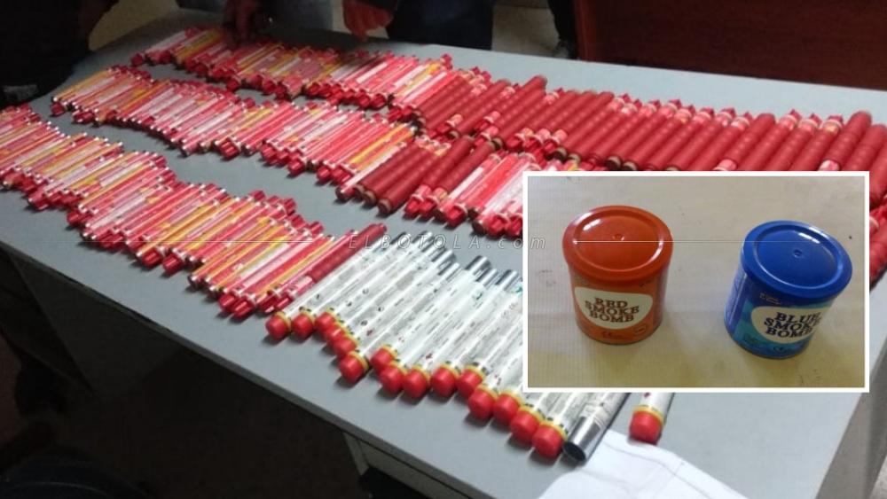 الأمن يحجز شهبا إصطناعية مخبأة بمحيط ملعب "المسيرة الخضراء" قبل مباراة أولمبيك آسفي و الجيش الملكي