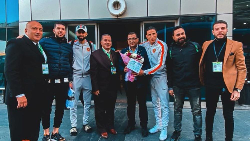 نهضة بركان يصل إلى مصر ويحظى باستقبال مسؤولي المصري البورسعيدي