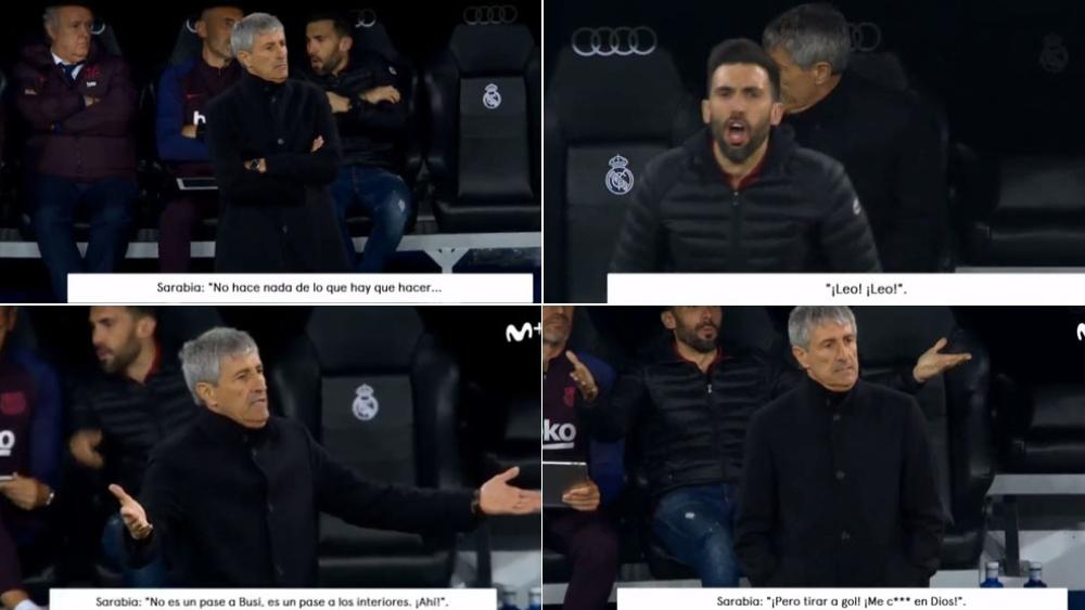 مساعد سيتين انفعل على نجوم برشلونة خلال مباراة الكلاسيكو