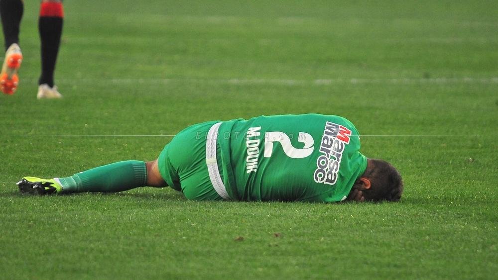 الرجاء يستعد لإرسال الدويك إلى مركز "أسبيتار" بقطر لتأمين علاجه من الإصابة